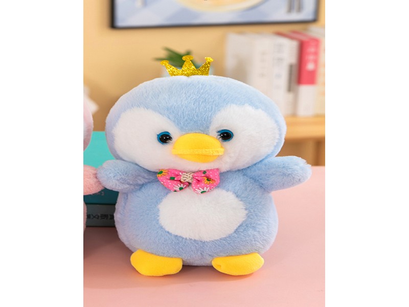 Мягкая игрушка "Penguin crown" голубая