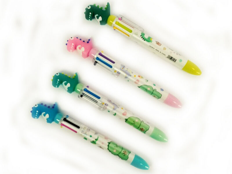 Купить оптом Ручка автомат. 6 в 1 «Дино» в Луганске