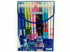 73463 [815]Ручка гелевая со стираемыми чернилами «BEARBRICK» 0,5 мм СИНЯЯ (12шт/уп)
