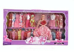 73483 [Y26582001]Кукла шарнирная 29 см с набором одежды 60*33*6,5 см в кор. Y26582001