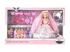 73487 [2081012]Кукла шарнирная 29 см с набором одежды и аксесс. 52*5,5*32,5 см в кор. 2081012