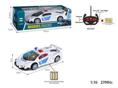 73514 [2750902]Машина 23 см на р/у "Полиция" (аккум., заряд от USB, свет, звук) 30*12*9,5 см в кор. 2750902