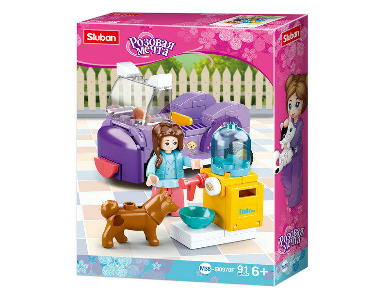 Конструктор "Дрессировка питомца" 91 дет. в кор. M38-B0970F