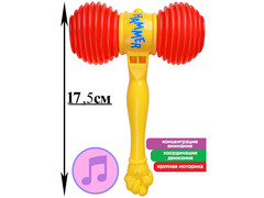 73585 [И-0297]Молоточек-пищалка 17,5 см в сетке И-0297