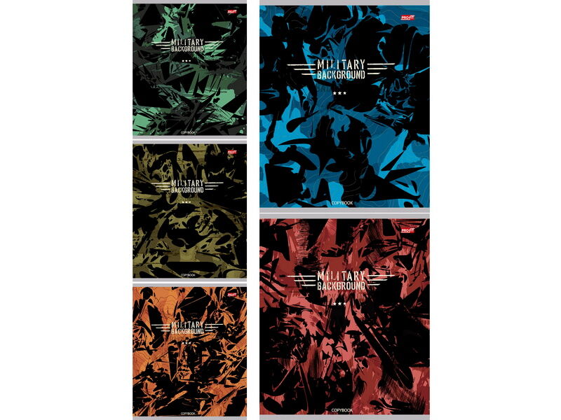 Купить оптом Тетрадь 48л ЛИНИЯ «В СТИЛЕ МИЛИТАРИ-2» (цвет. мелов. обл.0 в Луганске