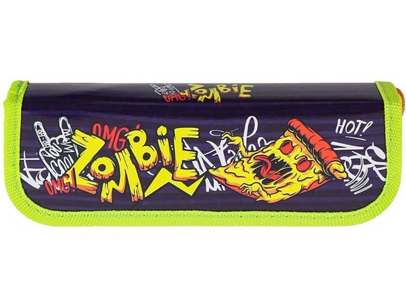 Купить оптом Пенал 1 секция «ЗОМБИ-ПИЦЦА» 190*65 мм в Луганске