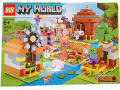 73855 [98469]Конструктор "MY WORLD" 988 дет. в кор. 98469