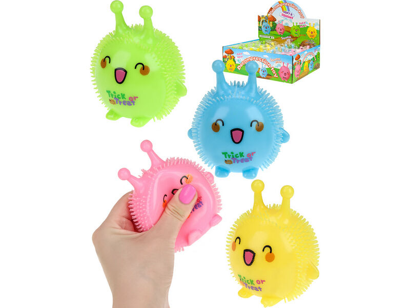 Антистресс-мялка с пищалкой "Шалость или сладость" (свет) 9*7 см (12шт/уп) ИК-4338