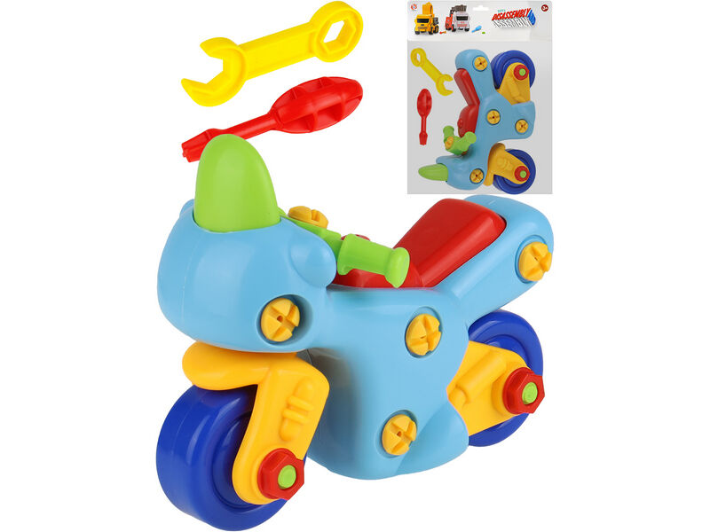 Купить оптом Игрушка-конструктор «Мотоцикл» 15 см в пак. 1932680-2 в Луганске