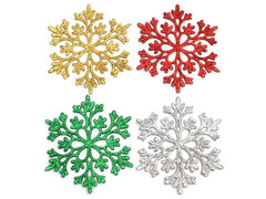 74221 [НУ-8312]Набор подвесок "Сказочные снежинки" 10,5 см 4 шт НУ-8312