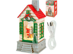 Светильник на бат. "Милый домик" (свет, звук, заряд от USB) 12,6*12*25 см в кор. СВП-0019