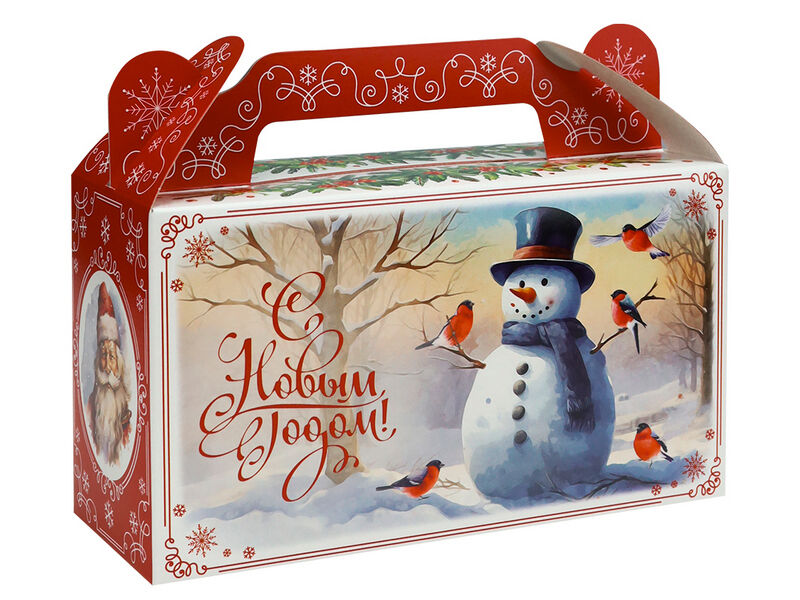 Купить оптом Коробка-сундучок для конфет «С Новым годом» 500г ПП-7760 в Луганске