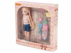 74359 [03106]Кукла "Даша" 29 см дома + аксессуары 8 эл. в коробке