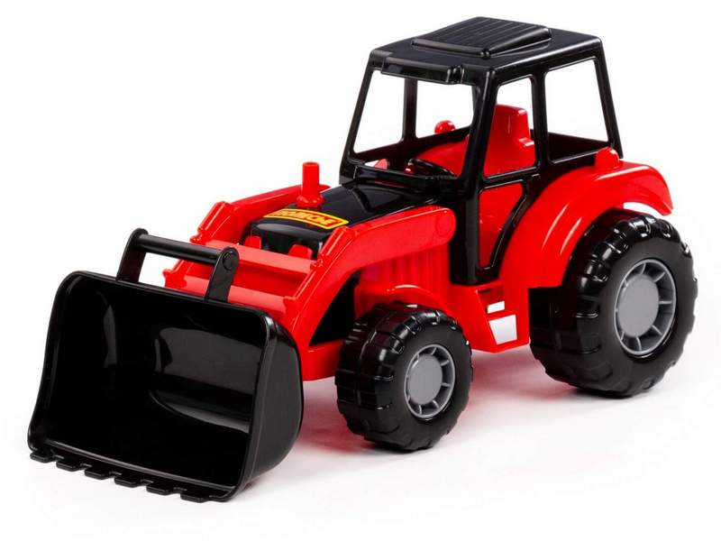 Купить оптом Трактор-погрузчик "Мастер" красно-чёрный в сеточке в Луганске
