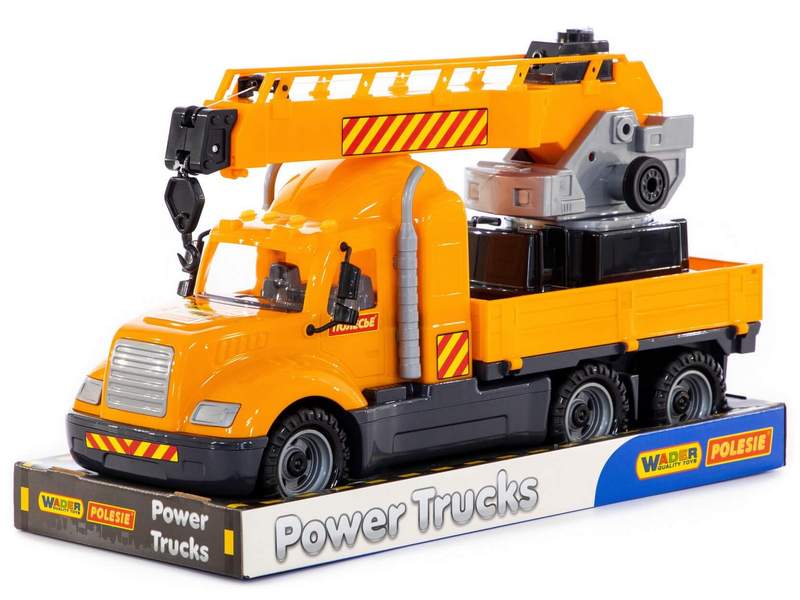 Автомобиль-кран "Майк" с поворотной платформой в лотке