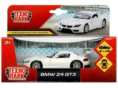 74463 [67315]Технопарк. Машина «BMW z-4 gt3» металл. инерц. 11 см (открыв. двери) белый