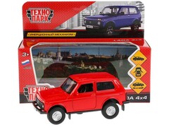 74467 [LADA4X4-RD]Технопарк. Машина «LADA 4x4» металл. инерц. 12 см (открыв. двери, багажник) красный