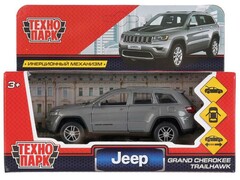 74468 [CHEROKEE-12-GY]Технопарк. Машина «JEEP GRAND CHEROKEE» металл. инерц. 12 см (открыв. двери, багажник) серый