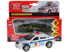 74471 [SB-16-41-P]Технопарк. Машина «LADA granta ПОЛИЦИЯ» металл. инерц. 12 см (открыв. двери, багажник)