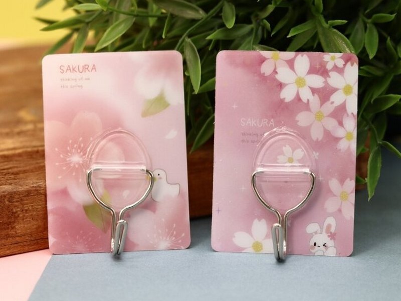 Набор крючков на липучке «Square sakura» 2 шт