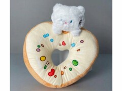 74533 [106-044-01]Мягкая игрушка "Cat donut" white 20 см