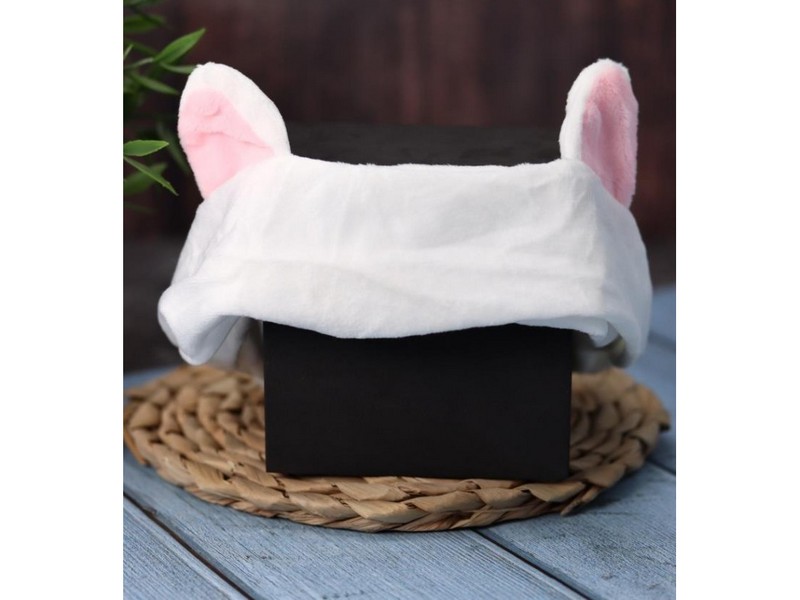 Повязка на голову "Mouse ears" white