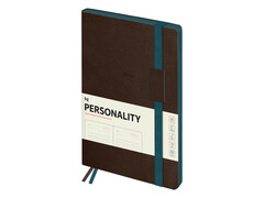 Ежедневник B5 136л недатир. BG "Personality. Dark brown" (кожзам, на резинке) темно-коричневый