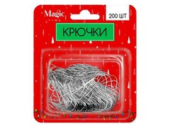 74851 [92280]Крючки СЕРЕБРИСТЫЕ из стальной проволоки 3,5 см (200шт/уп) 92280
