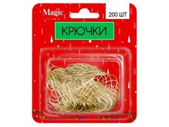 74852 [92281]Крючки ЗОЛОТИСТЫЕ из стальной проволоки 3,5 см (200шт/уп) 92281