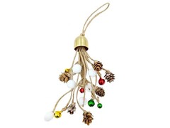 Подвеска елочная «Колокольчики с шишками» 5*5*18 см 92157