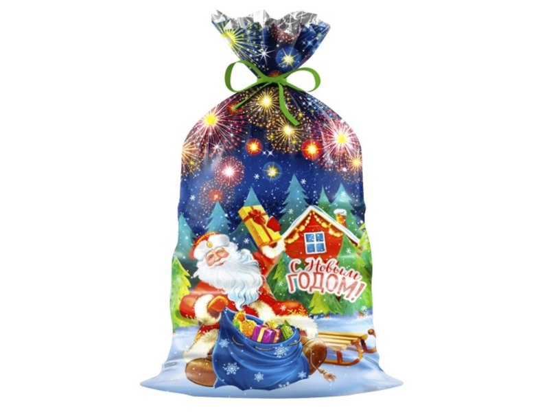 Купить оптом Пакет фольгированный «Фейерверк» 20*35 см в Луганске