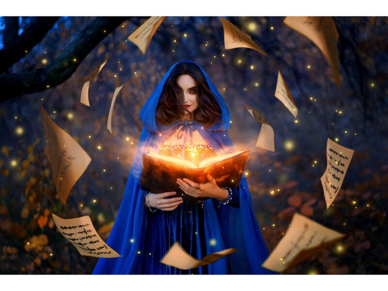 Купить оптом Холст с красками 22х30 см по номерам. МОГУЩЕСТВЕННАЯ КОЛДУНЬЯ в Луганске