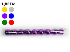Набор елочных шаров 4 см (9шт/уп) ЦВЕТА АССОРТИ Т-505-1