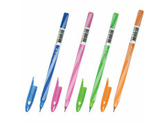 Ручка шариковая «STAFF. CANDY NEON» цветной корпус 0,6 мм СИНЯЯ (50шт/уп)