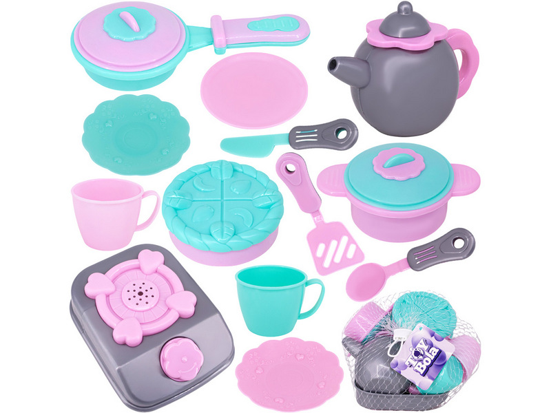 Купить оптом Набор посуды 16 предметов в сетке TB-150 в Луганске