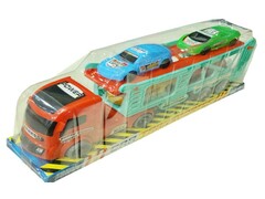 75479 [TB-1007]Автовоз инерц. 40 см с 4-мя машинками в блистере TB-1007