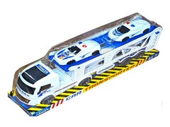 75480 [TB-1007-10]Автовоз инерц. «Полиция» 40 см с 4-мя машинками в блистере TB-1007-10