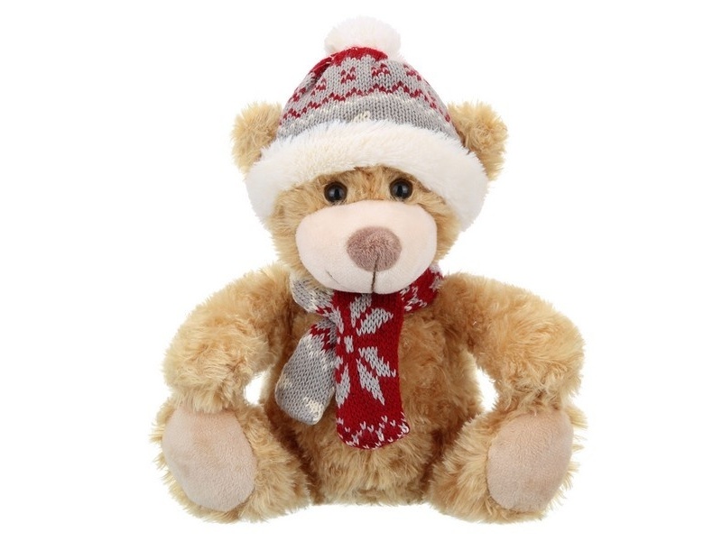 Мишка в шапочке и шарфике 20 см RL24024-20