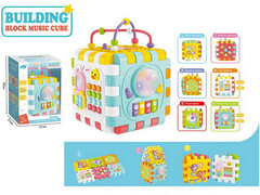 Развивающий куб 6 в 1 на бат. (свет, звук) 29*21*21 см в кор. 895