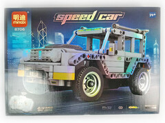 75663 [8706]Конструктор «Джип» 11*21*10,5 см на р/у на бат. 8706
