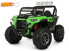 Электромобиль Джип на р/у 2-местный (аккум. 12V, 8Ah, свет, звук, подключение USB+MP3, до 3,5 км/ч, до 8 лет, до 30 кг) белый HQC057-5588