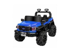 Электромобиль Джип на р/у 2-местный (аккум. 12V, 8Ah, свет, звук, подключение USB+MP3, до 5 км/ч, до 8 лет, до 25 кг) синий HQC104-FORT 800