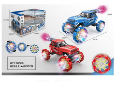 Машина на р/у (аккум., заряд от USB, свет, пар, прорезиненные колеса) 40*20*22 см в кор. FN109-A