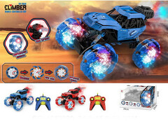 Машина на р/у (аккум., заряд от USB, свет, прорезиненные колеса) 34*19*21 см в кор. FN006-BZ