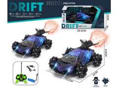 Машина на р/у (аккум., заряд от USB, свет, пар, роликовые колеса) 30*13*17 см в кор. FN323HY-10P