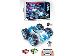 Перевертыш металл. на р/у (аккум., заряд от USB, свет, звук, роликовые колеса) 25*19*9 см в кор. HG4-36