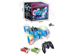 Перевертыш металл. на р/у (аккум., заряд от USB, свет, звук, прорезиненные колеса) 17*15*9 см в кор. HG4-10