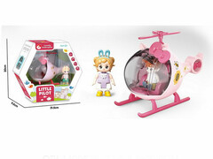 75971 [G0047]Игровой набор вертолет с героем 20*20 см в кор. G0047