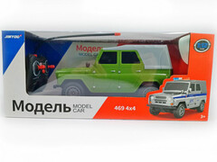 76024 [MS 2]Машина «УАЗ 4х4» на р/у (аккум., заряд USB, свет) 32*14*14 см в кор. MS 2