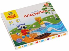 76230 [МП_41709]Пластилин мягкий Мульти-Пульти "Енот в сказке" 10 цветов 120 г